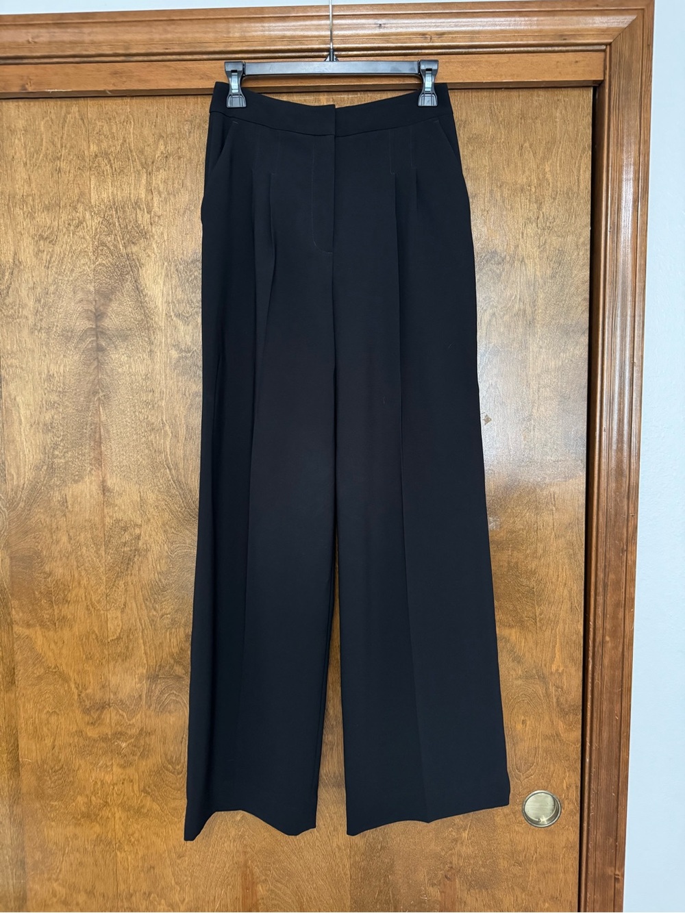 Express Black Wide-Leg High-Rise Trousers